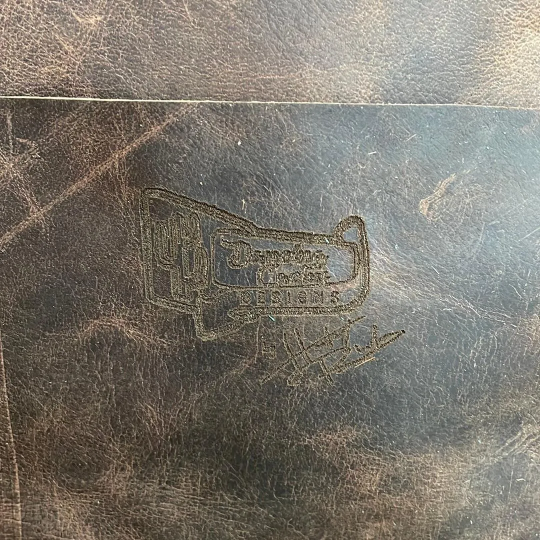 032 Gabby - Dirty Longhorn w/ Ivory Tool Skull Design