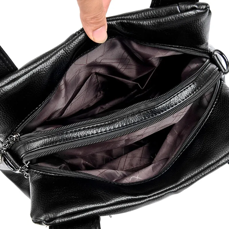 100% Genuine Leather Women Handbag Fashion Girls Top-Handle Bucket Bag Soft Cowhide Female Shoulder Bags Women Crossbody Bag Sac