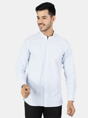 100% Premium Cotton White Stripe Shirt