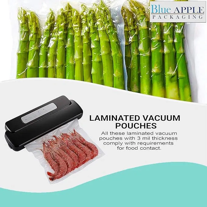 12X16 inches Vacuum Seal Bags for Food Packaging 3 Mil Co-Extruded