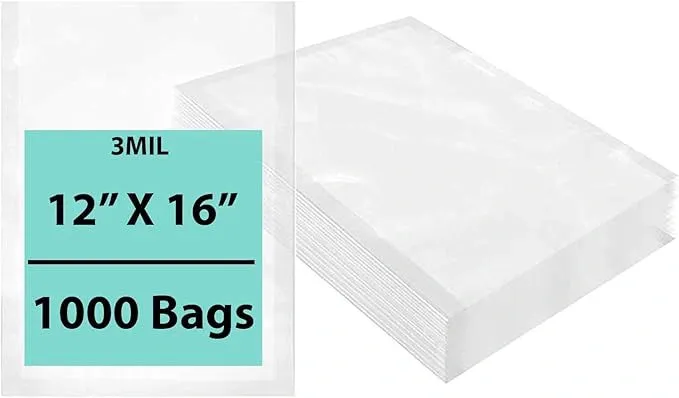 12X16 inches Vacuum Seal Bags for Food Packaging 3 Mil Co-Extruded