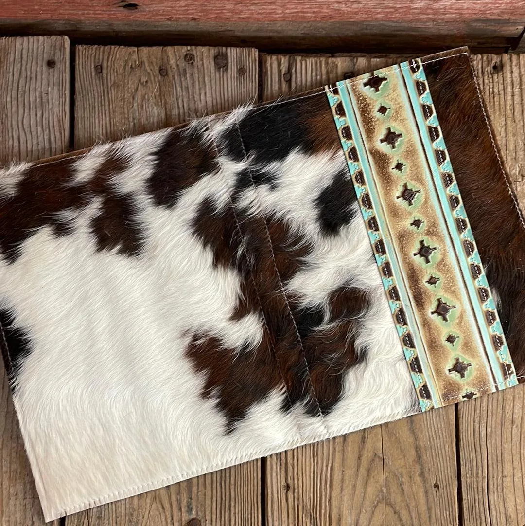 130 Large Notepad Cover - Tricolor w/ Sage Navajo