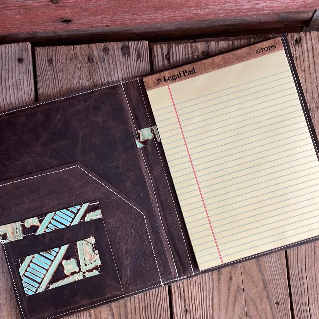 130 Large Notepad Cover - Tricolor w/ Sage Navajo