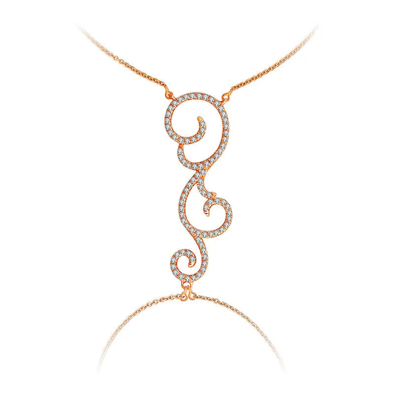 18k Gold Bohemian Style 2 Way Diamond Bracelet