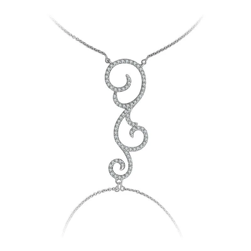 18k Gold Bohemian Style 2 Way Diamond Bracelet