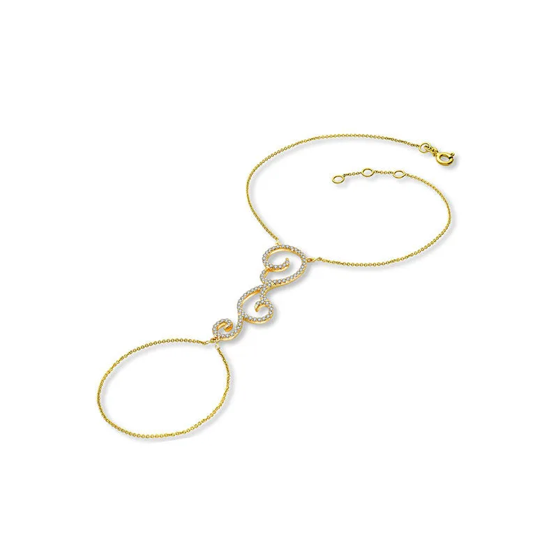 18k Gold Bohemian Style 2 Way Diamond Bracelet