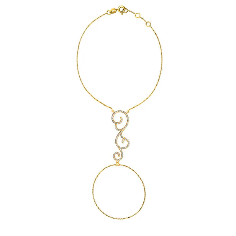18k Gold Bohemian Style 2 Way Diamond Bracelet