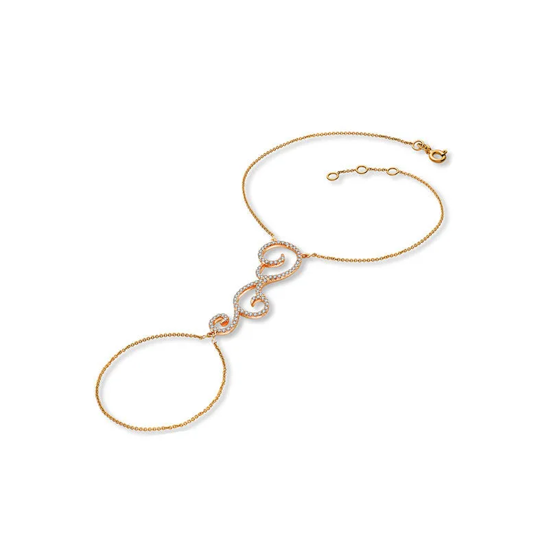 18k Gold Bohemian Style 2 Way Diamond Bracelet