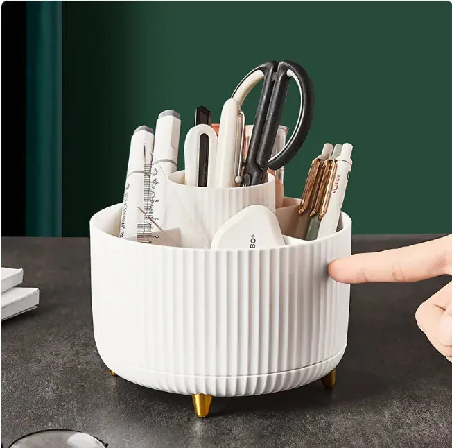360° Rotating Desktop Makeup Brush Holder