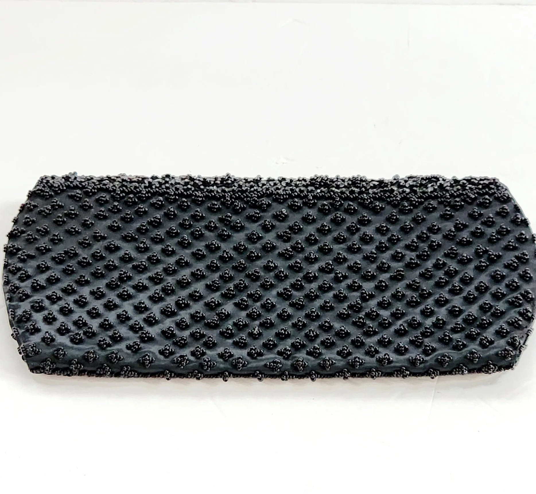 50s Black Beaded Clutch Bag La Regale