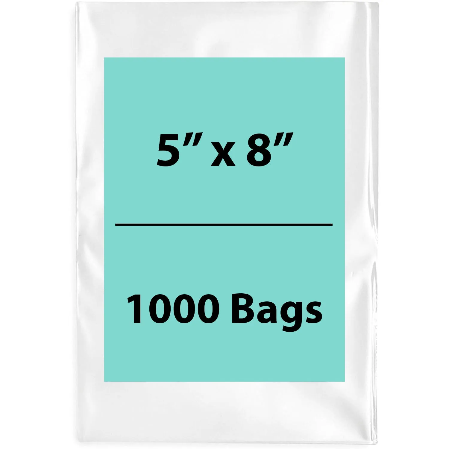 5X8 inches Clear Flat Poly Bags 3Mil Open Top (LDPE)