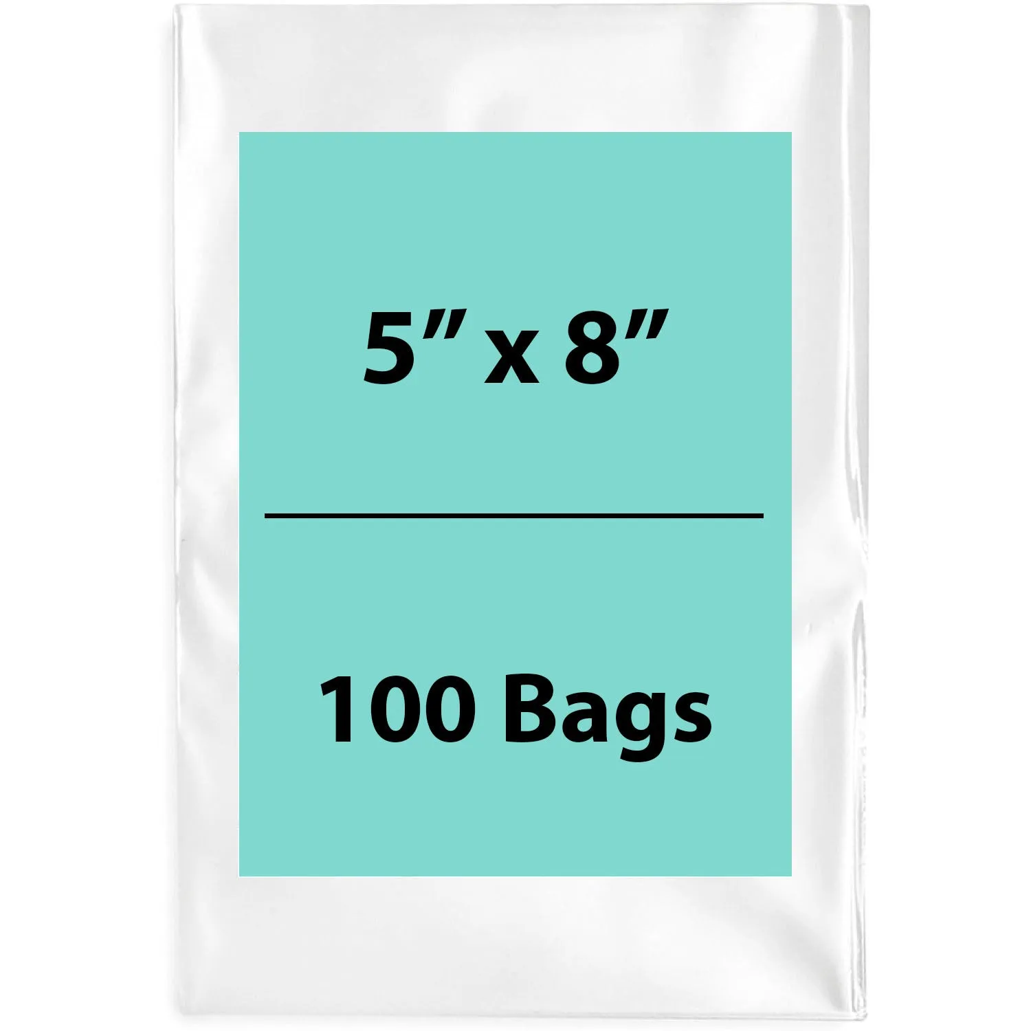 5X8 inches Clear Flat Poly Bags 3Mil Open Top (LDPE)