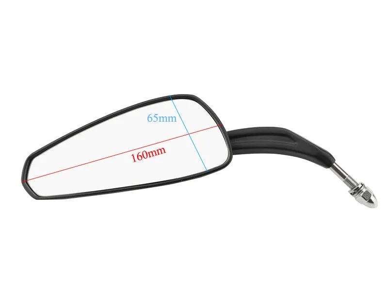 8mm Mirrors for Harley Softail Touring Street Road Glide King Triumph Victory