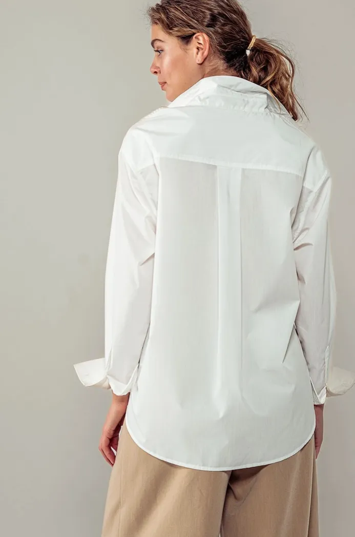 Allegra Stripe Classic Shirt - Two Colors