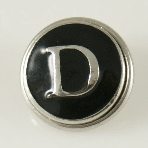 Alphabet Letters Typewriter Style Jewelry Snap