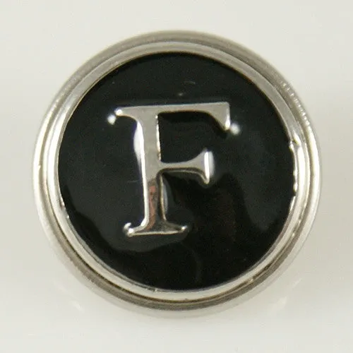 Alphabet Letters Typewriter Style Jewelry Snap
