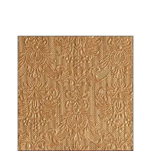 Ambiente Embossed Napkins Elegance Bronze -  Available in 2 sizes