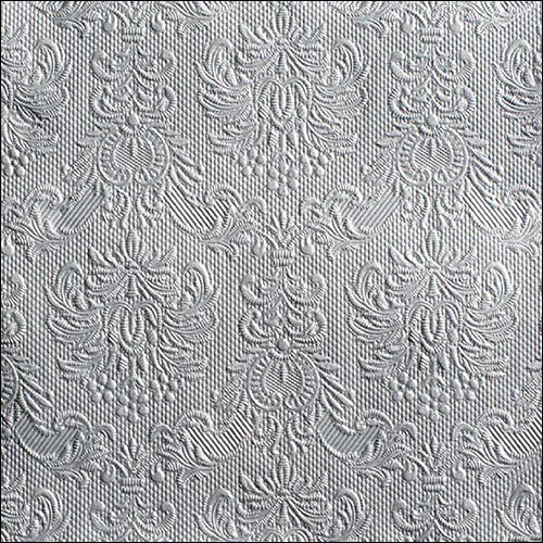 Ambiente Embossed Napkins Elegance Silver -  Available in 2 sizes