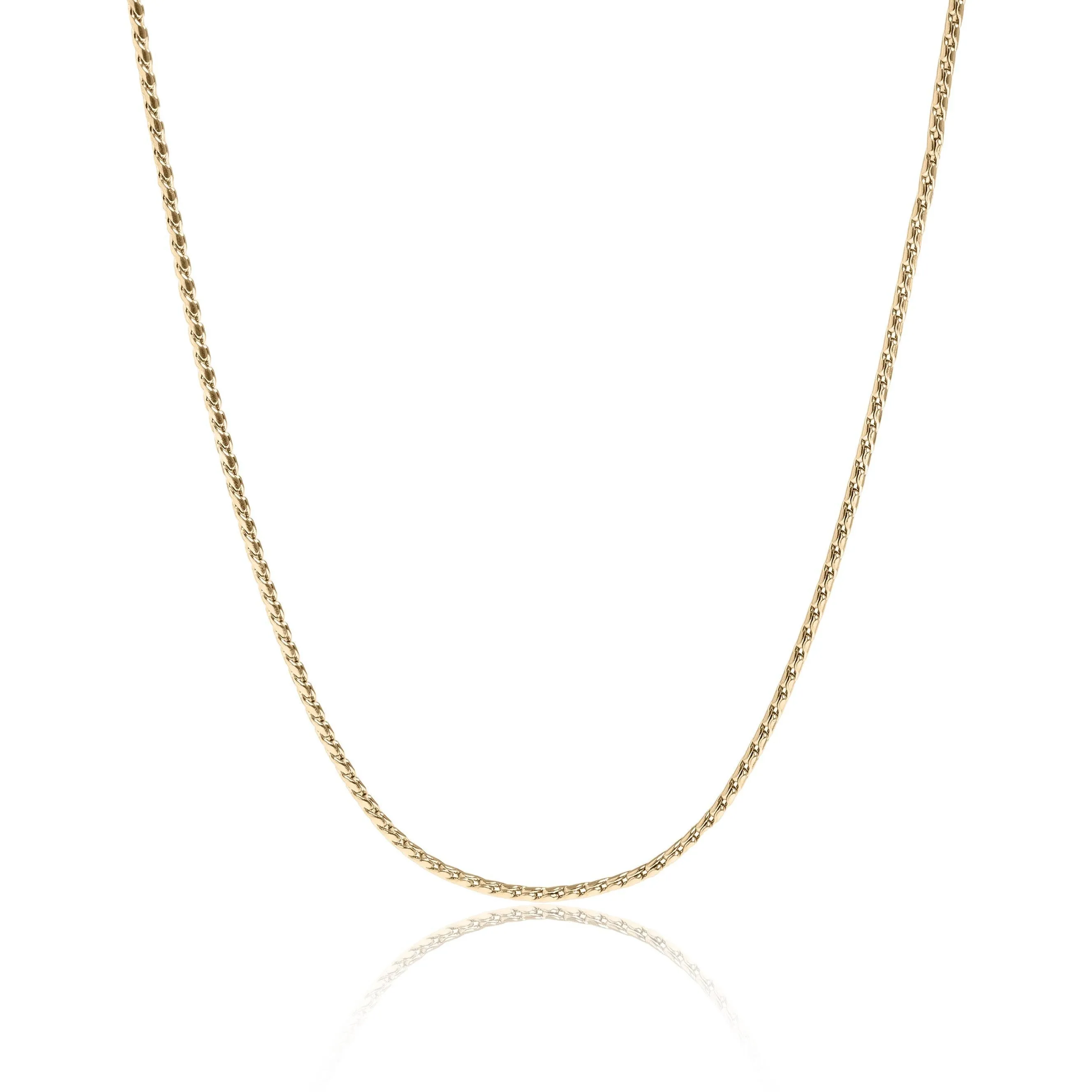 Amy 18K Gold PVD and Stainless Steel PVD Twisted Round Link Chain Necklace