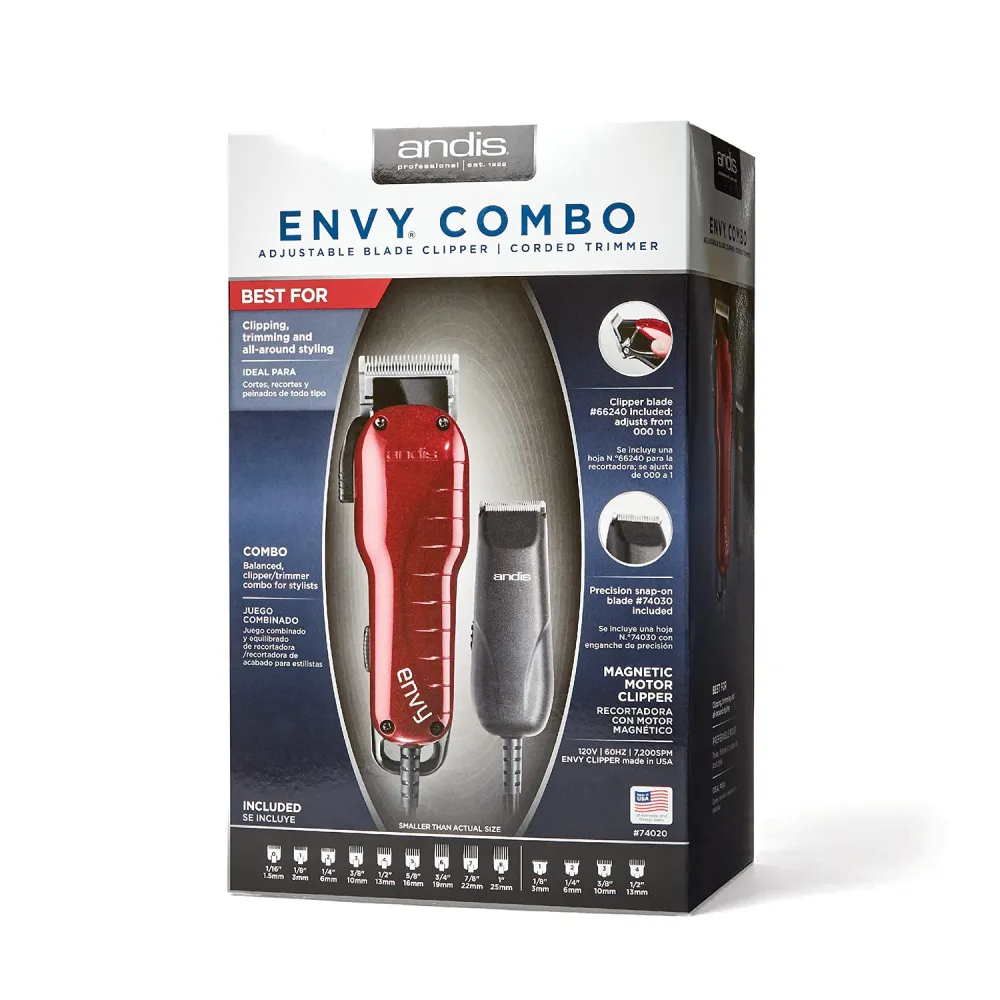 ANDIS - Envy Combo - Red/Black