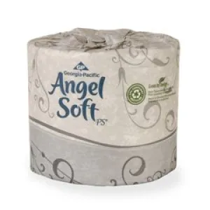 Angel Soft ps 16880 White 2-Ply Premium Bathroom Tissue, 4.05" x 4.0" 80 Rolls
