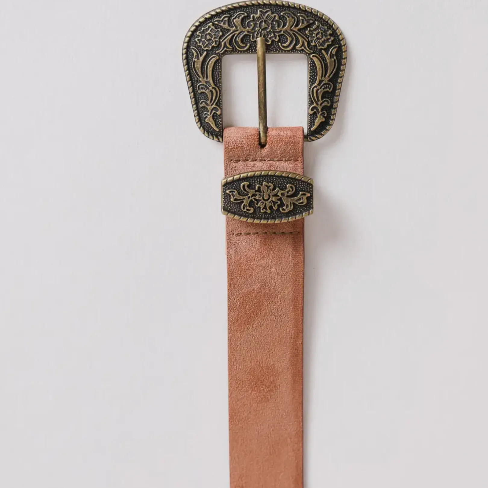 Antique Gold Boho Western Belt Camel One Size Fits All