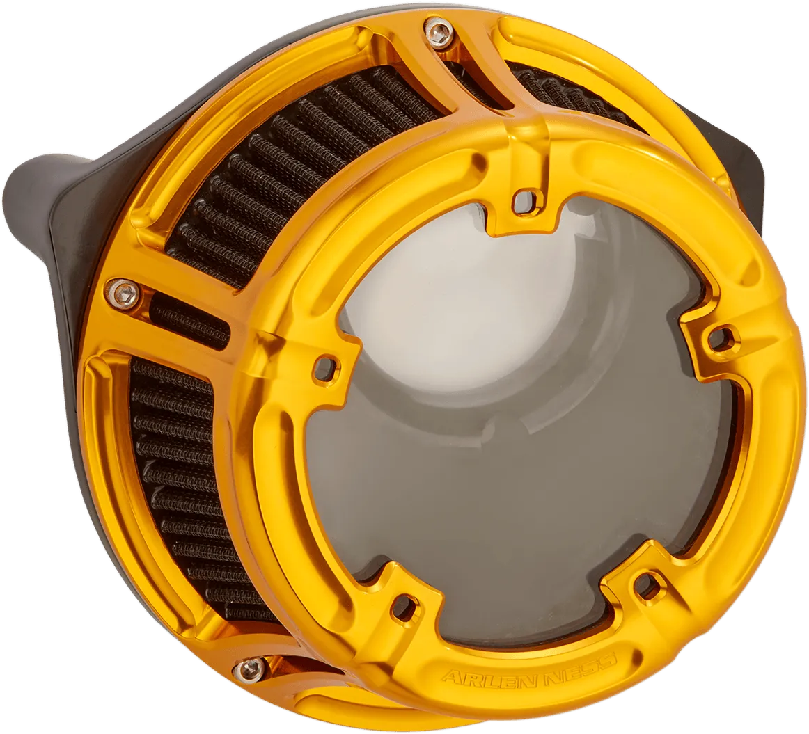 Arlen Ness 18-176 Method Clear Sucker Air Cleaner Kit - Gold Anodized