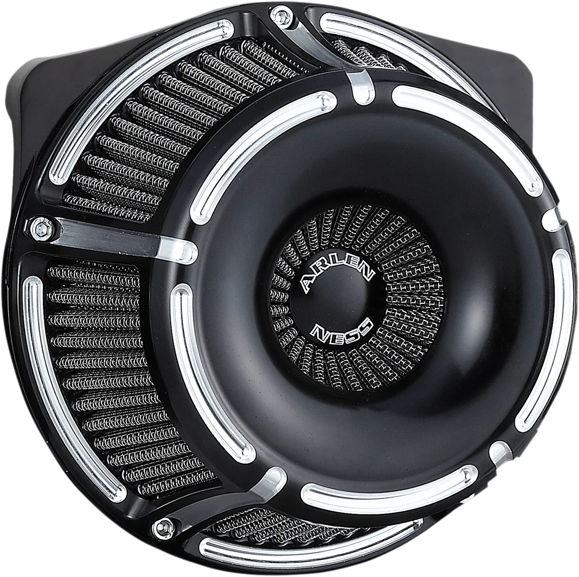 Arlen Ness 18-923 Inverted Series Air Cleaner Kit - Slot Track - Black
