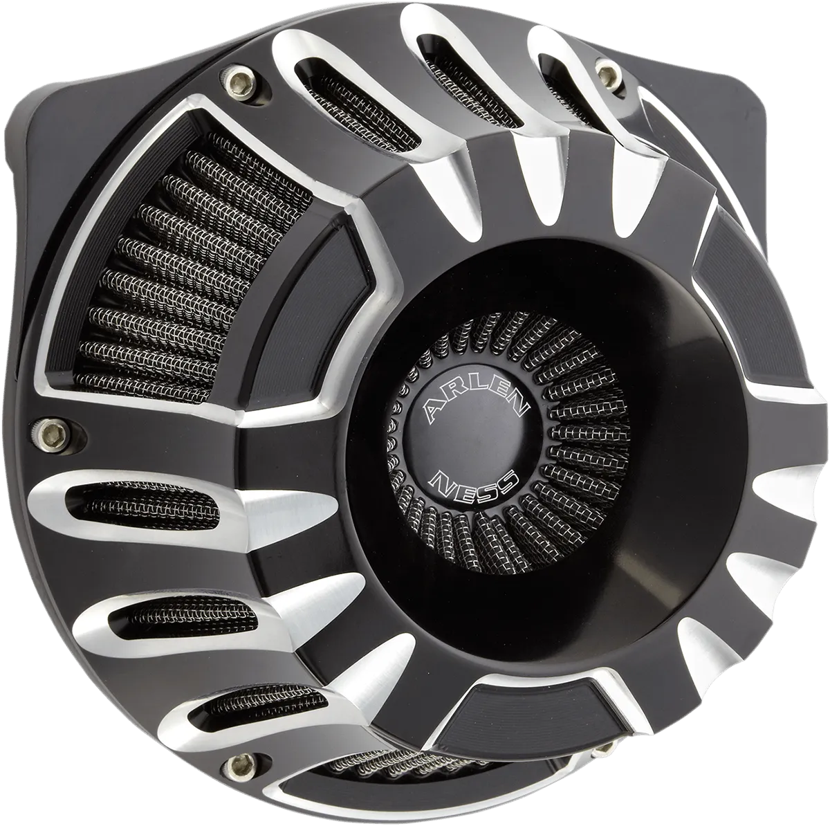 Arlen Ness 18-990 Inverted Series Air Cleaner Kit - 15-Spoke - Chrome