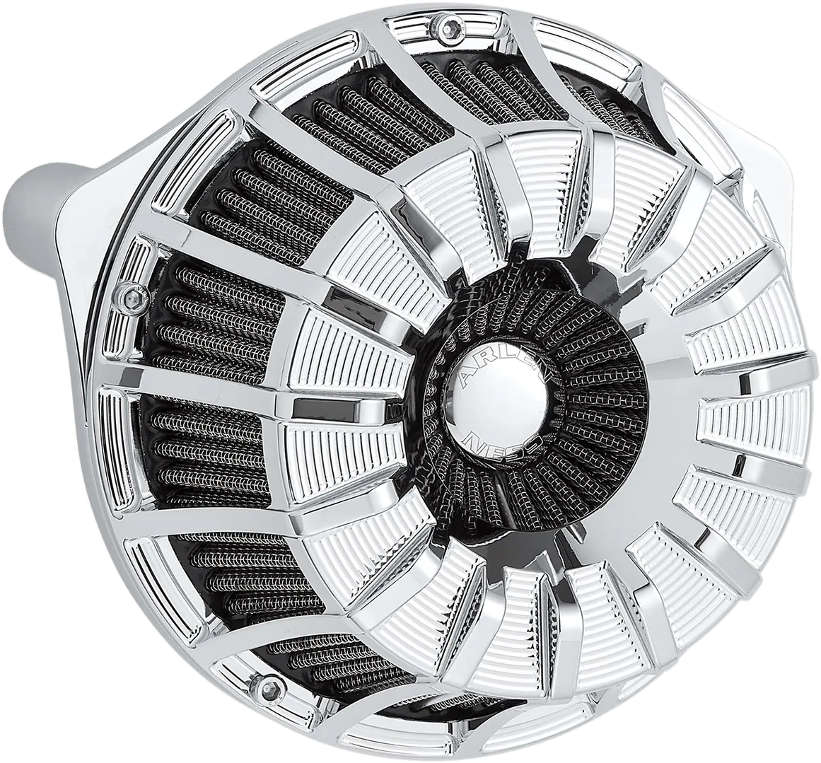 Arlen Ness 18-990 Inverted Series Air Cleaner Kit - 15-Spoke - Chrome