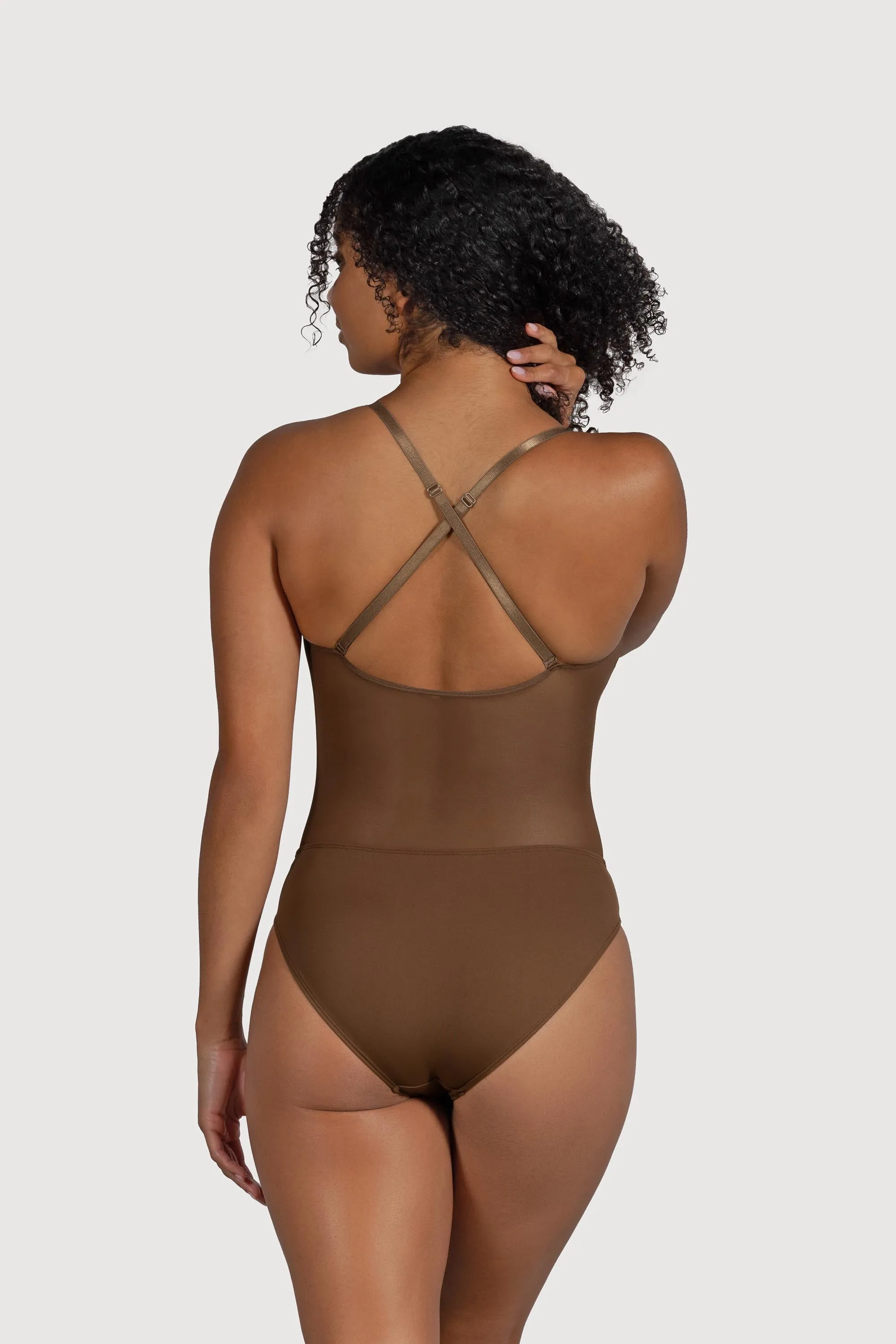 B53377 - Bloch Cordelia Mesh Panel Womens Body Liner
