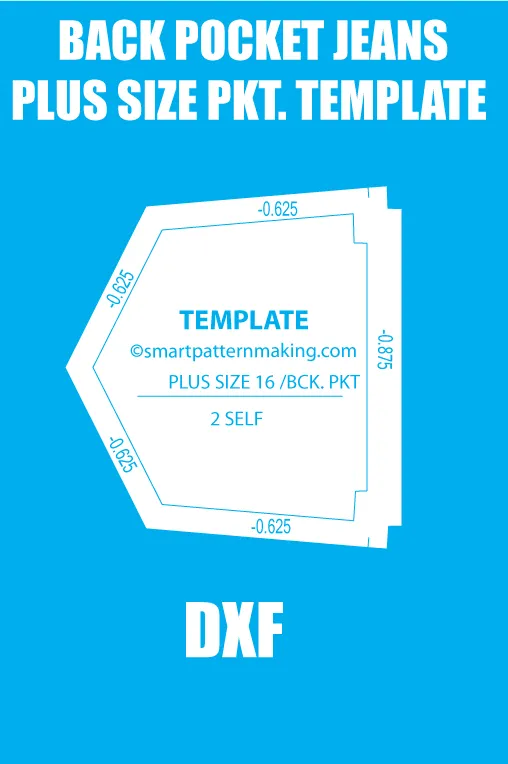 Back Pocket Jeans Plus Size Jeans Pocket Template