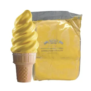 Banana Cream Chocolate Cone Dip Coating (Case = 5 x 1L Bags) by McLean Canada