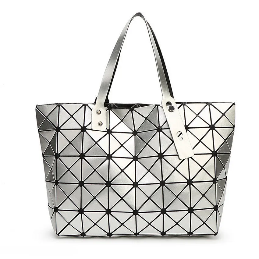 BaoBao Diamond Woman Handbag Plaid bag Tote Geometry Sequins Saser Plain Folding Briefcase Shoulder Bolso with Logo