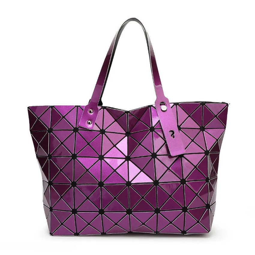 BaoBao Diamond Woman Handbag Plaid bag Tote Geometry Sequins Saser Plain Folding Briefcase Shoulder Bolso with Logo