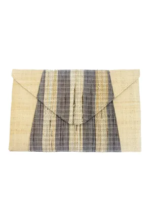 Belvedere Banana Palm and Straw Clutch