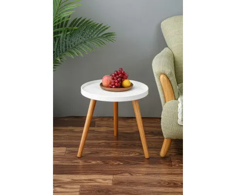 Biazah Round Bedside Table Smal Side Table Bedroom Modern Furniture