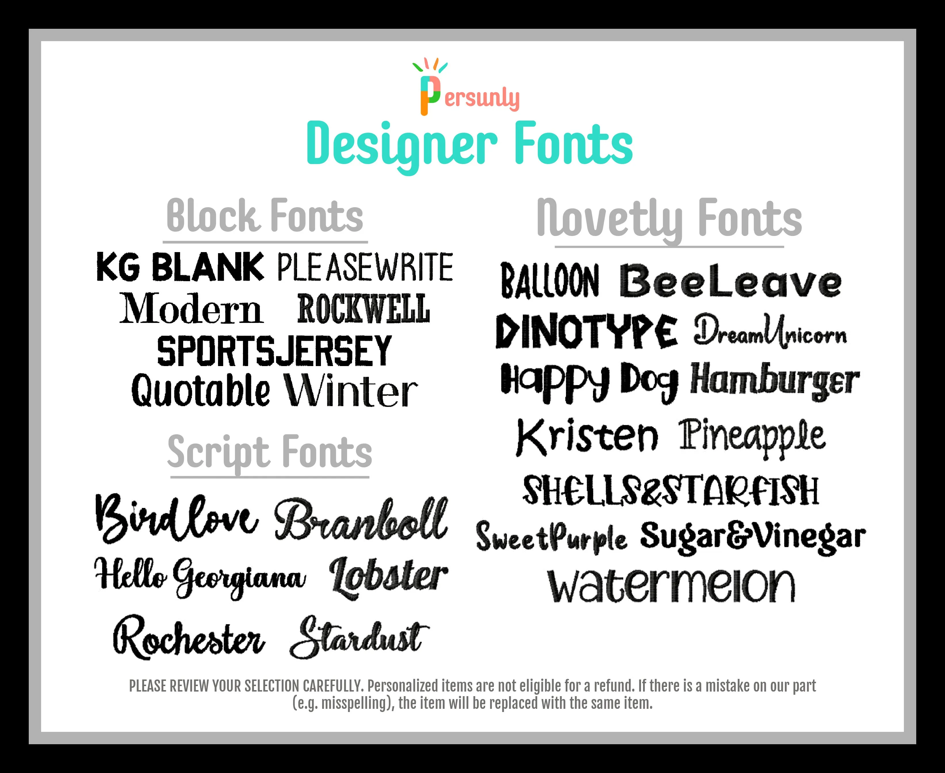 Black and Mint Personalized Reusable TreatBag
