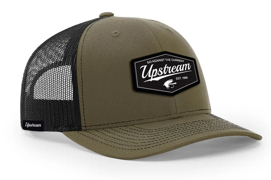 BLACK/OLIVE UPSTREAM HAT