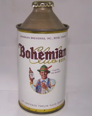 Bohemian Club N.O 4% Alc, USBC 154-3, Rolled Can, Grade 1/1  Sold 4/12/15