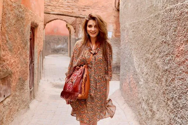 Bohemian leather kilim shoulder bag