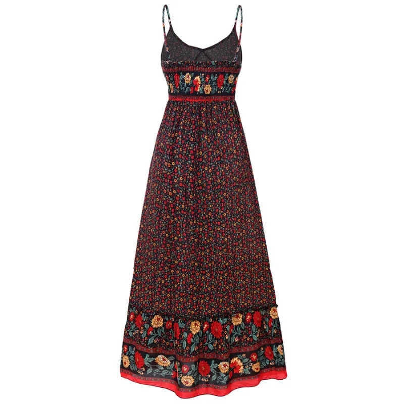 Bohemian Style Flowing Dress for Women
