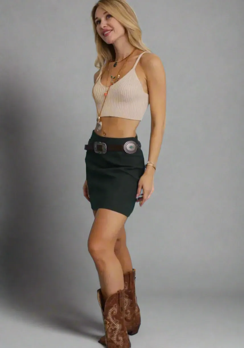 Boho Turquoise Concho Belt with Western Accents