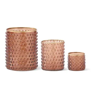 Brown Dot Embossed Container
