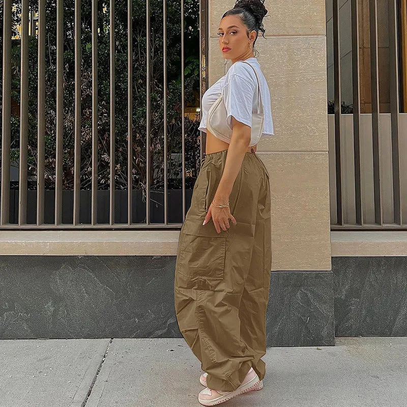 Brown Side Pocket Cargo Pants