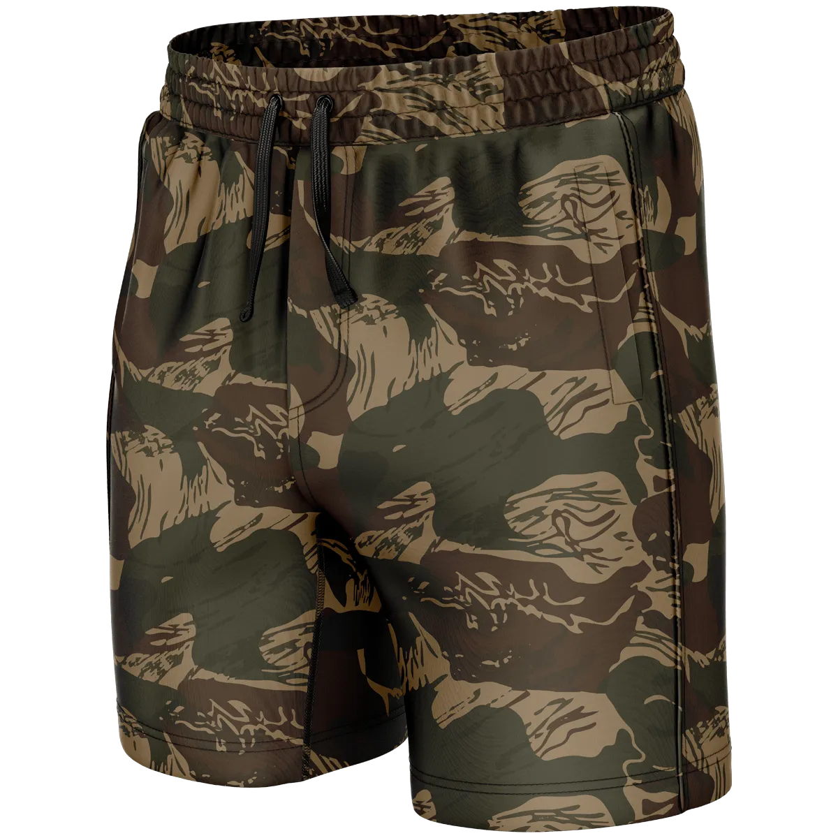 Brushstroke Camo Swim Trunks