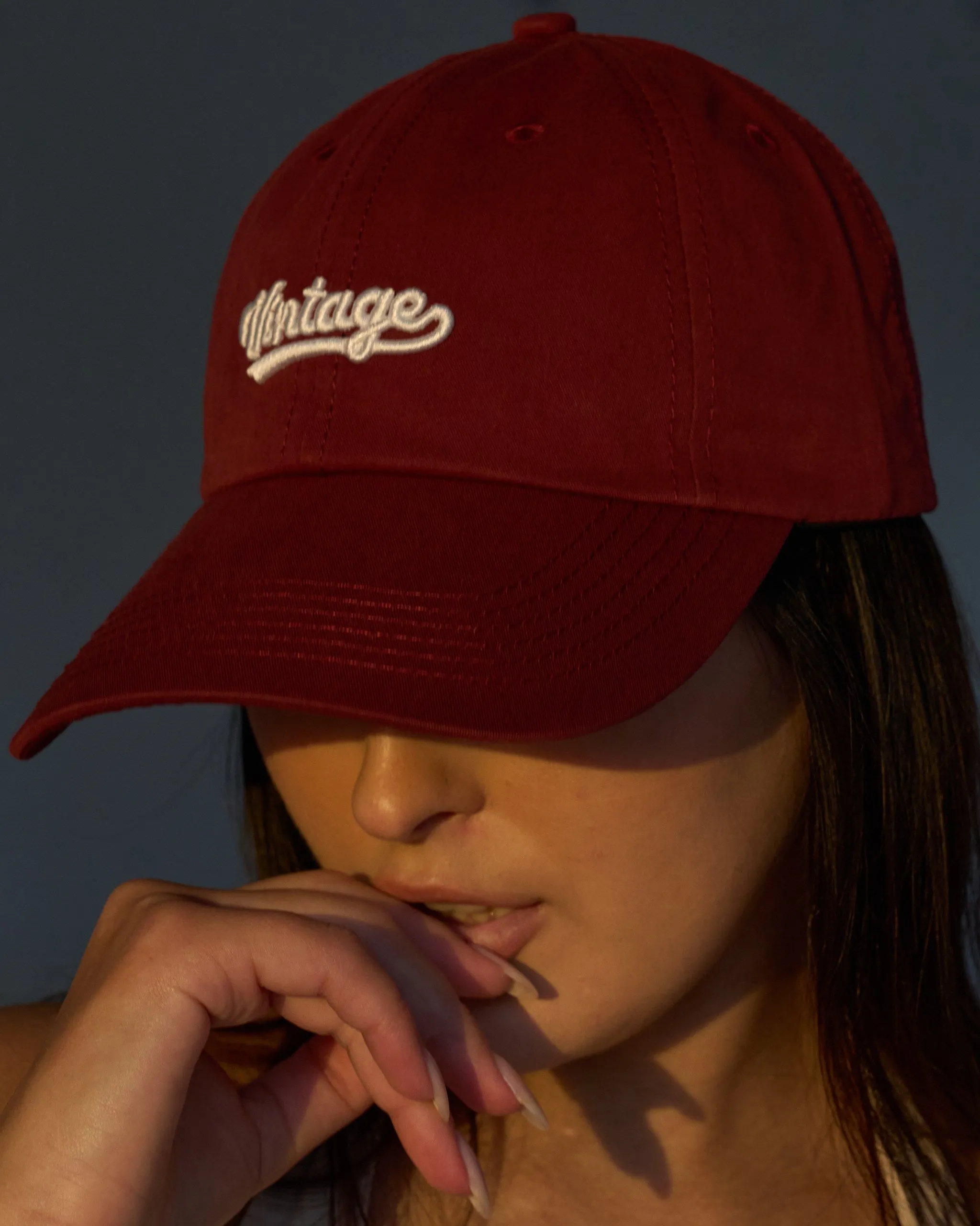 Burgundy Vintage Cap