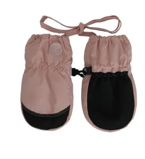 Calikids Baby Waterproof Winter Mittens in Rose: Size 12M to 24M