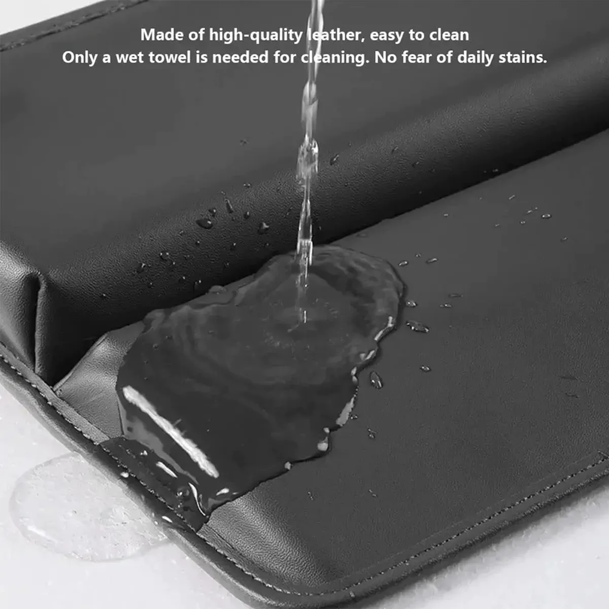 Car Seat Gap Filler Organizer, Custom-Fit For Car, Multifunctional PU Leather Console Side Pocket Organizer for Cellphones, Cards, Wallets, Keys WAFD226