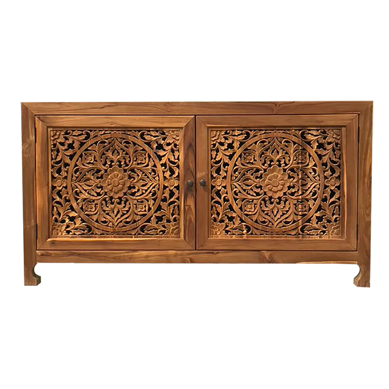 Carved Buffet in Natural Wood